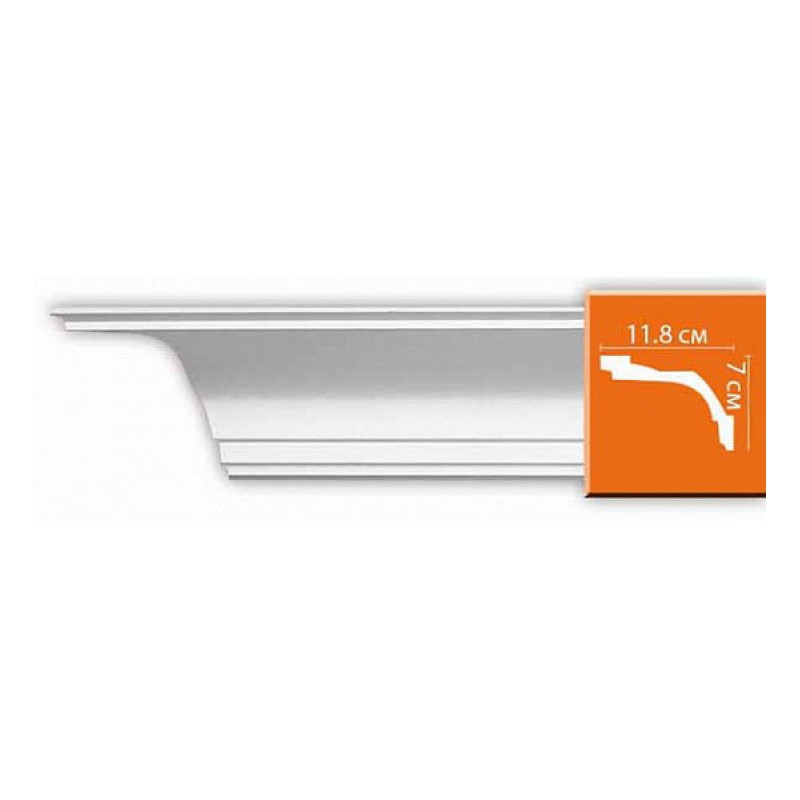 Плинтус потолочный без орнамента 96220