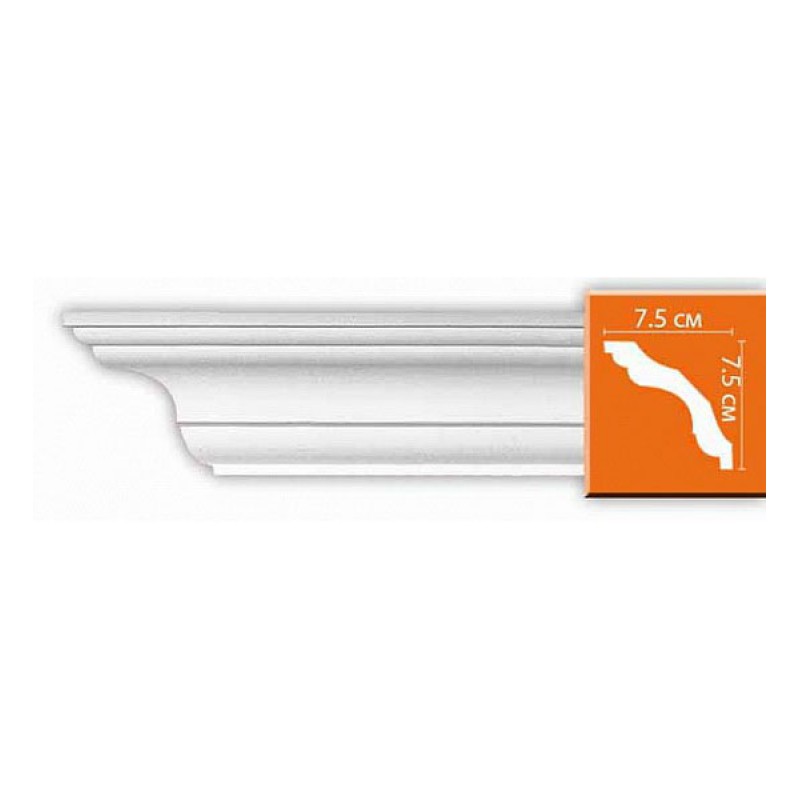 Плинтус потолочный без орнамента 96259