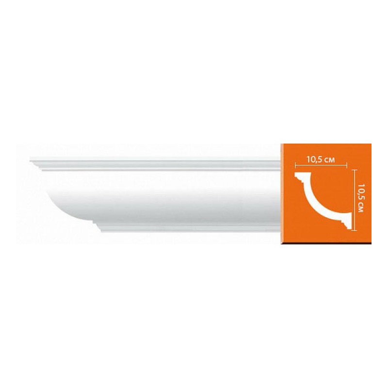 Плинтус потолочный без орнамента 96689