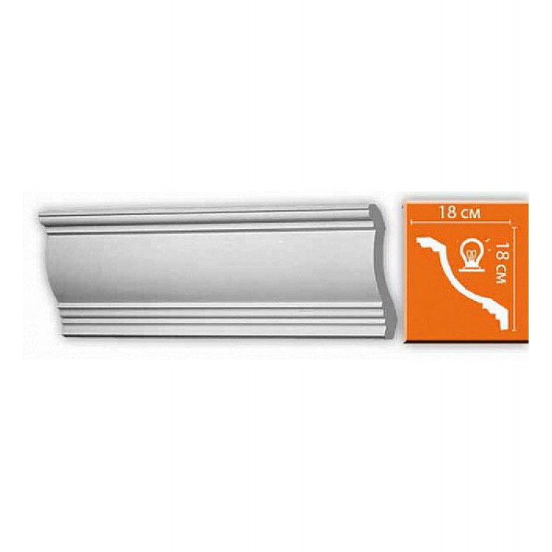 Плинтус потолочный без орнамента 96695