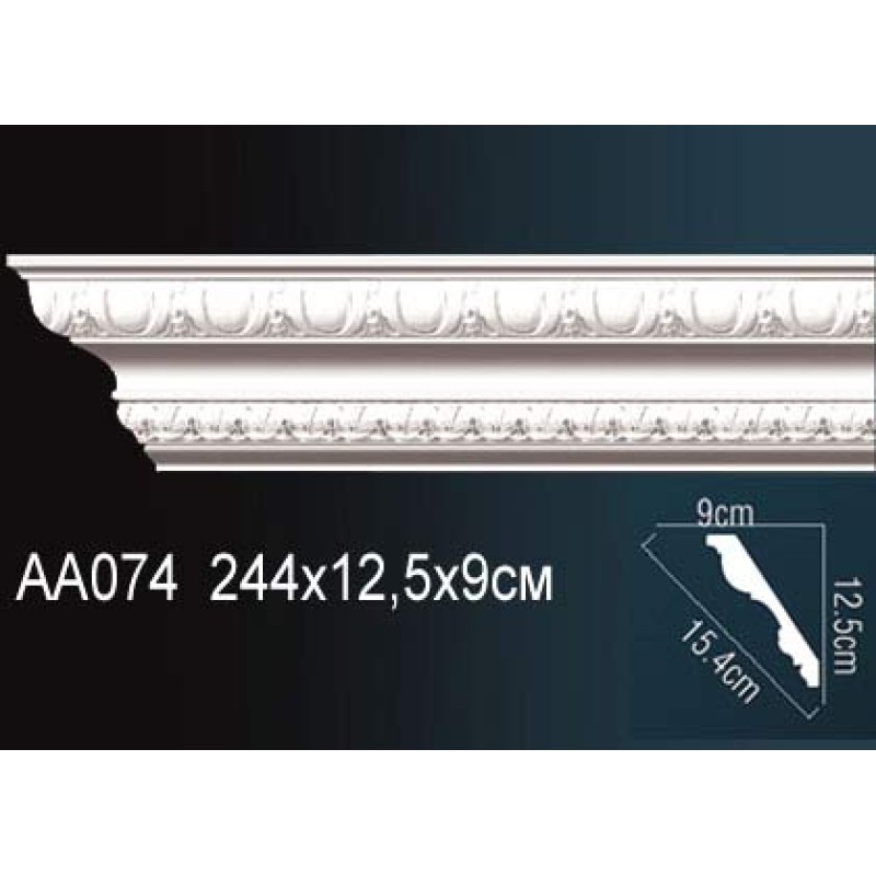Карниз потолочный с рисунком AA074