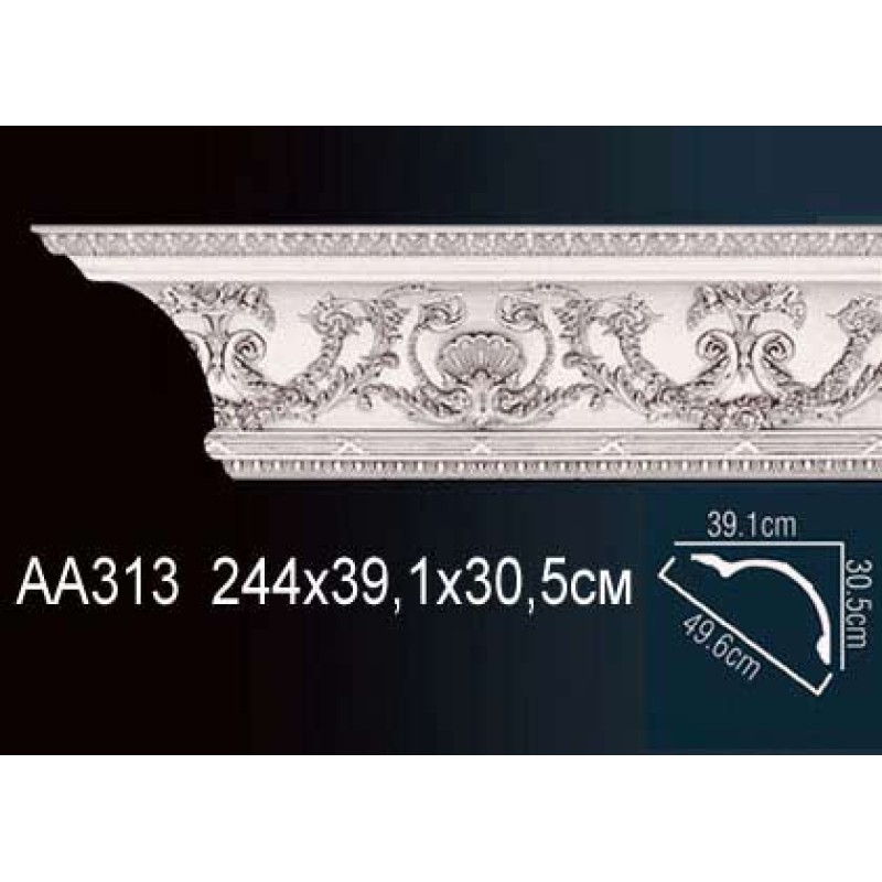 Карниз потолочный с рисунком AA313