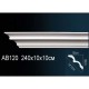 Карниз потолочный гладкий AB120F