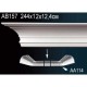 Карниз потолочный гладкий AB157