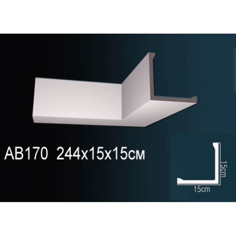 Карниз потолочный гладкий AB170