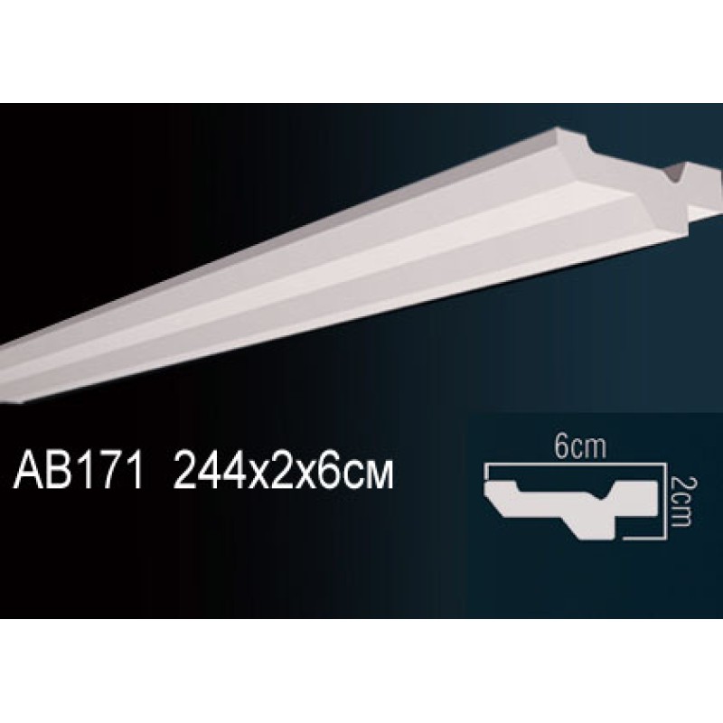 Карниз потолочный гладкий AB171