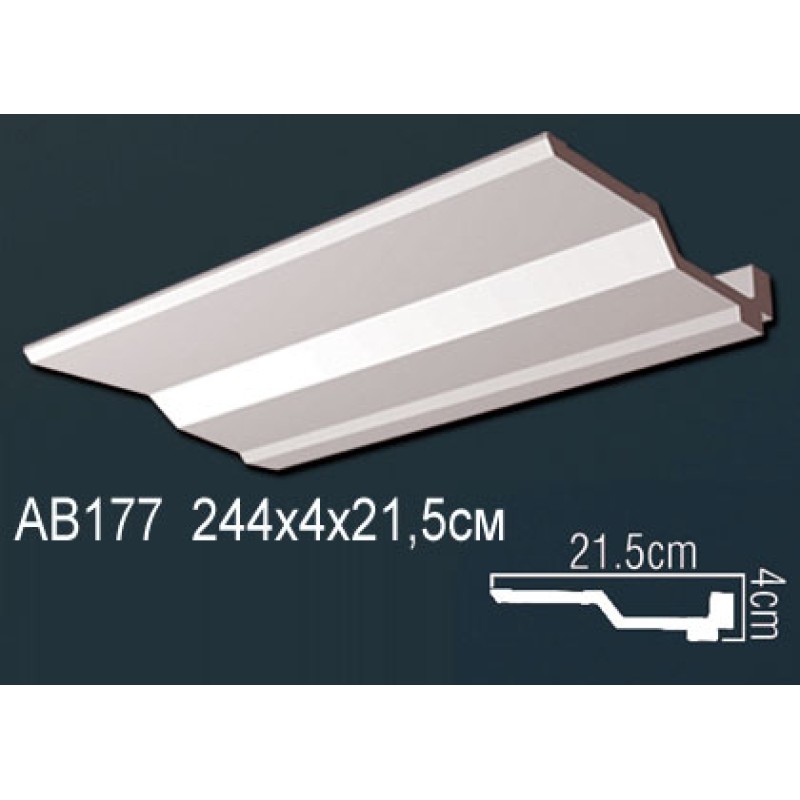 Карниз потолочный гладкий AB177