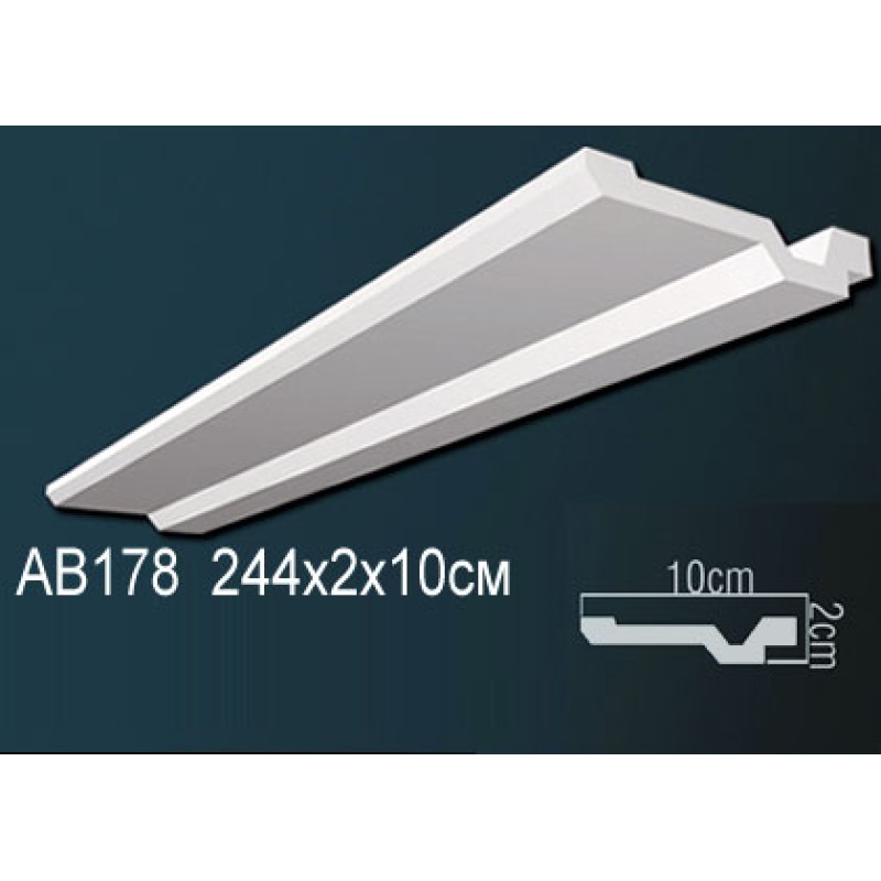 Карниз потолочный гладкий AB178