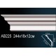 Карниз потолочный гладкий AB225