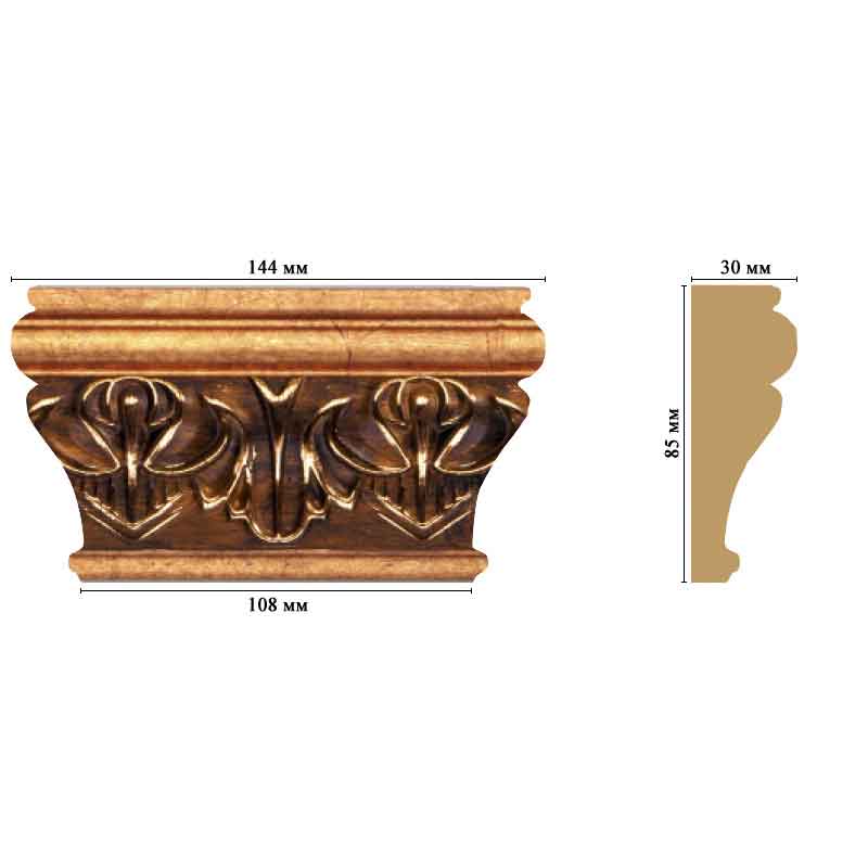 D202-1223 Капитель 144*85*30 мм