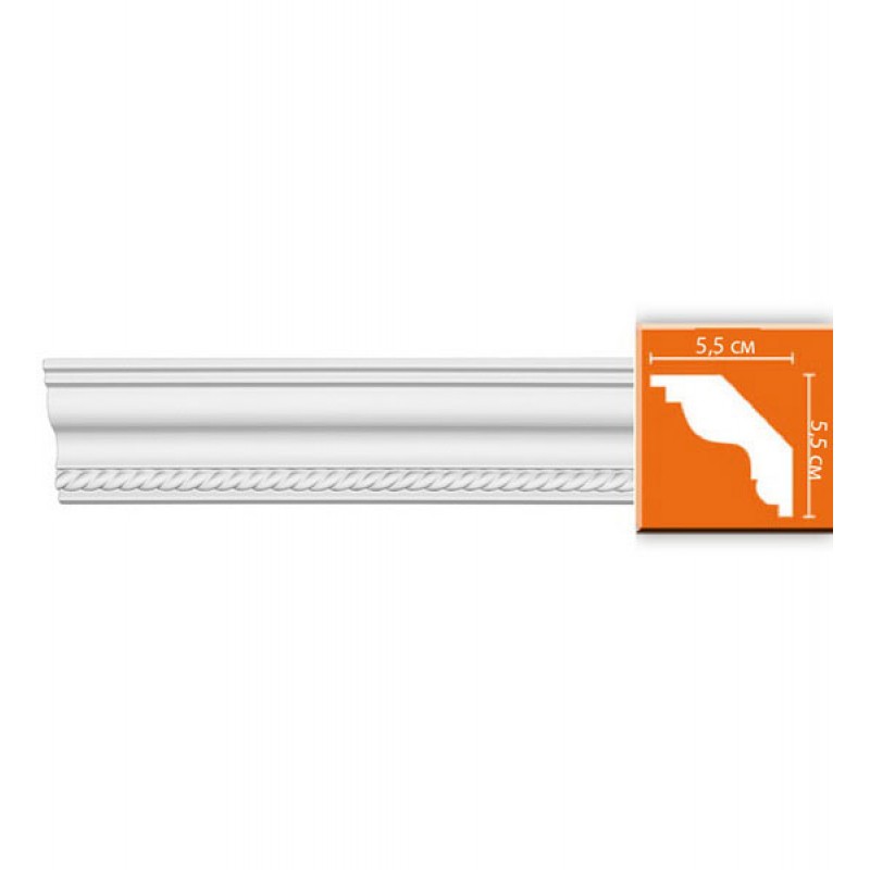 DT 138 гибкий потолочный плинтус с орнаментом DECOMASTER