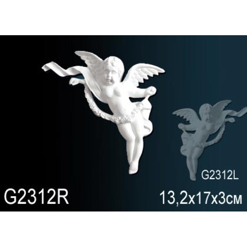 Декоративный элемент G2312R Ангелочки