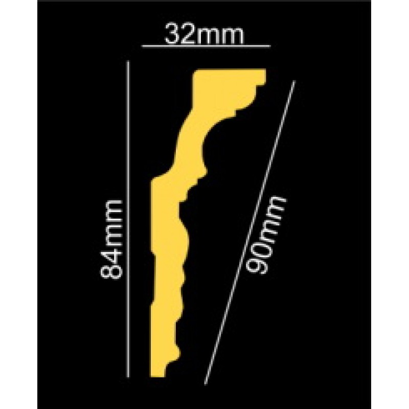 Потолочный плинтус GP-77