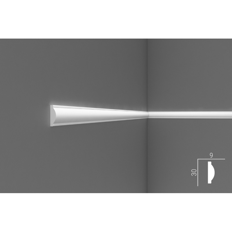 Молдинг М017, 30х9, экополимер