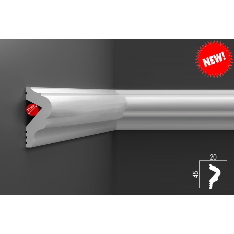 Молдинг для стены М18, 45х20