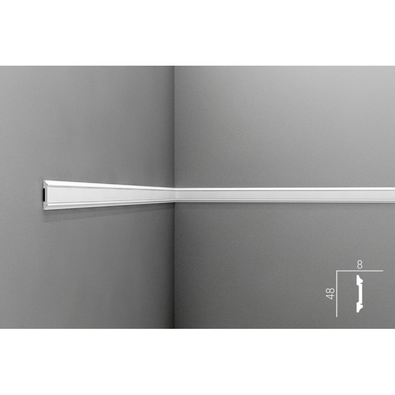 Молдинг М006, 48х8, экополимер