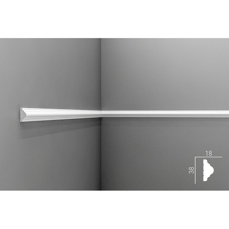 Молдинг М009, 38х18, экополимер