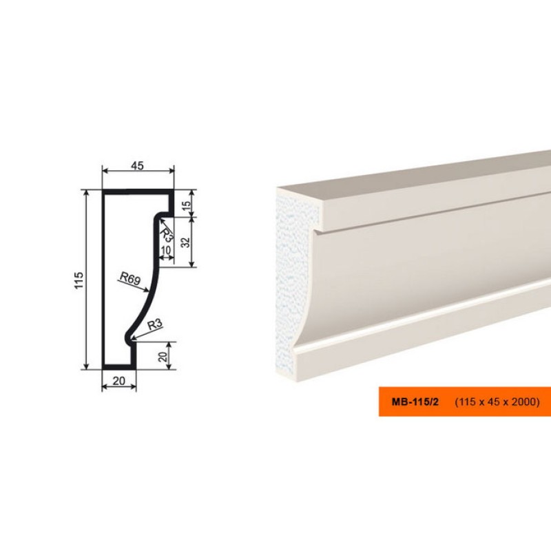 Молдинг МВ-115/2