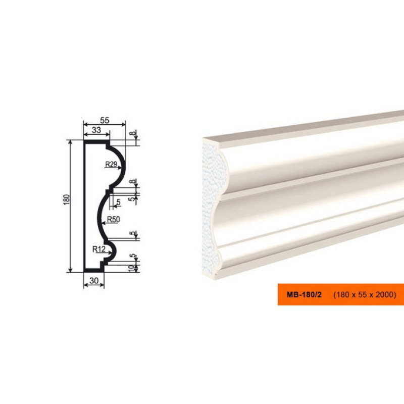 Молдинг МВ-180/2