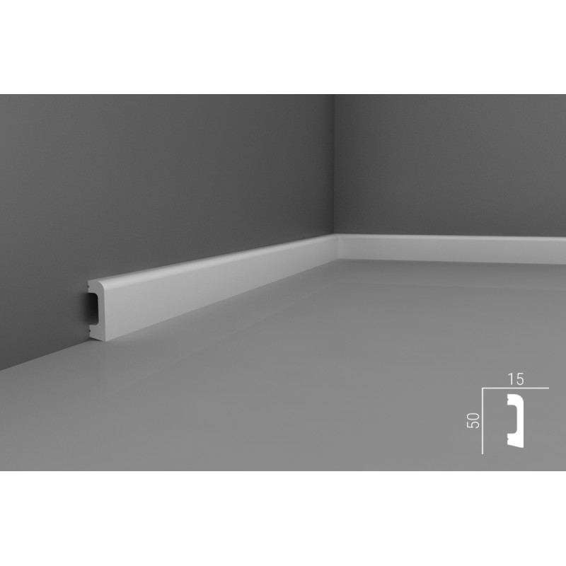 Плинтус П013, 50х15, экополимер