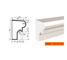Подоконник ПВ-140/1 (ПС-105)