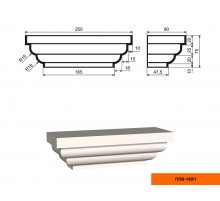 Пилястра ПЛВ - 150/1 (капитель)