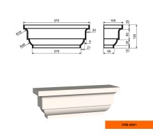 Пилястра ПЛВ - 250/1 (капитель)