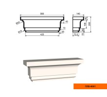 Пилястра ПЛВ - 400/1 (капитель)