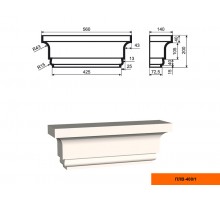 Пилястра ПЛВ - 400/1 (капитель)