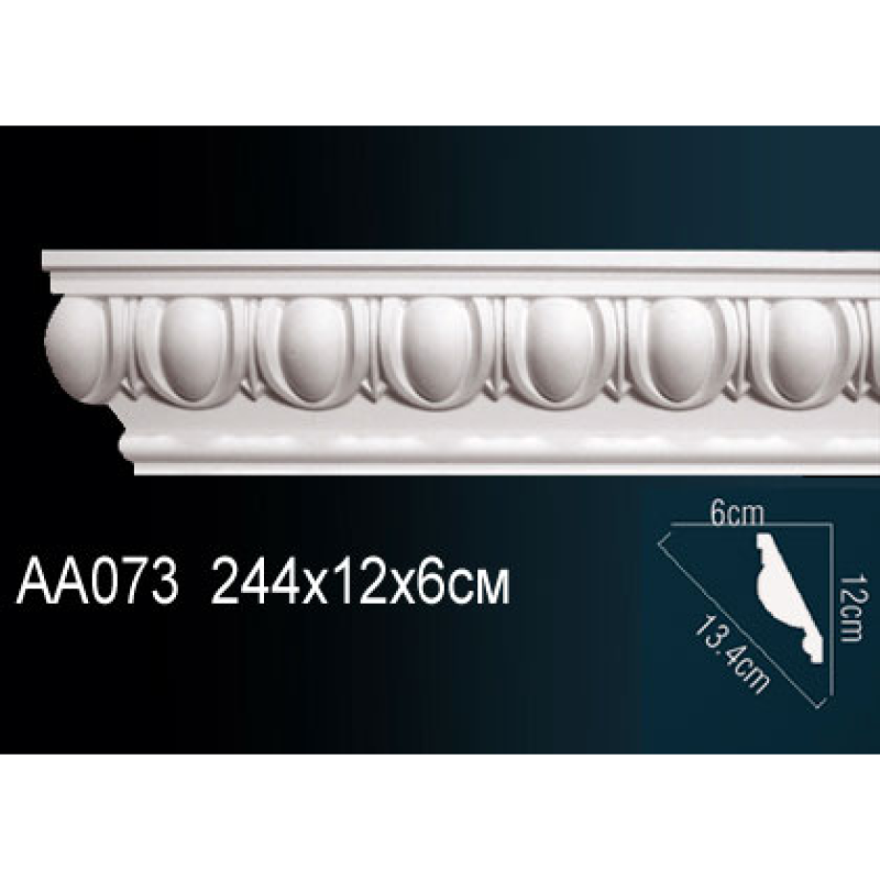 потолочный плинтус с орнаментом AA073