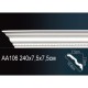потолочный плинтус с орнаментом Гибкий AA106F