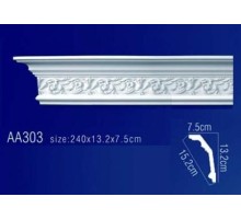 потолочный плинтус с орнаментом Гибкий AA303F