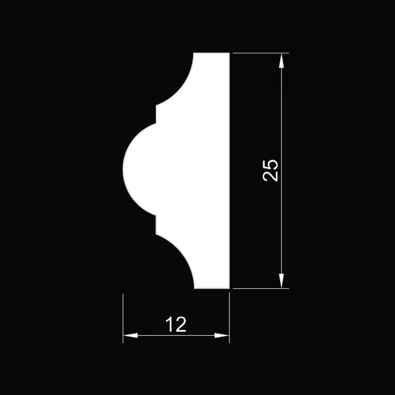 Молдинг М 01 из МДФ