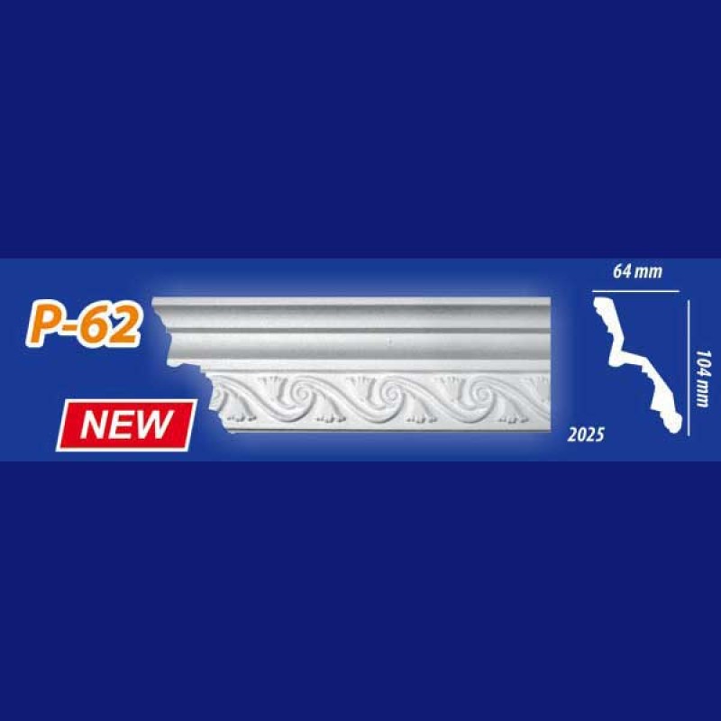 Плинтус потолочный инжекционный Kenopol Р62