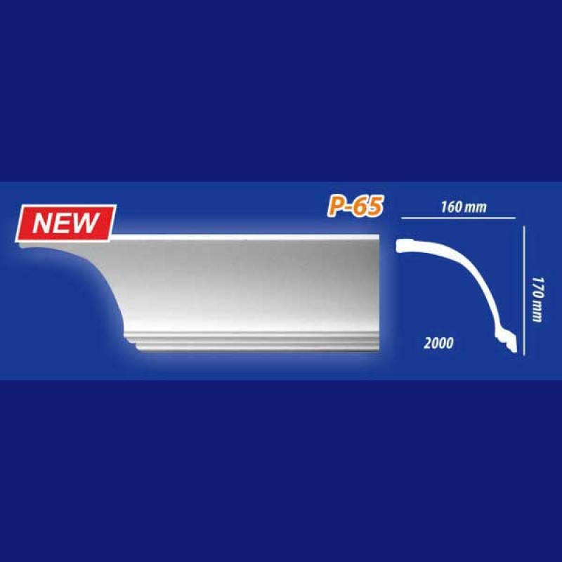 Плинтус потолочный инжекционный Kenopol Р65