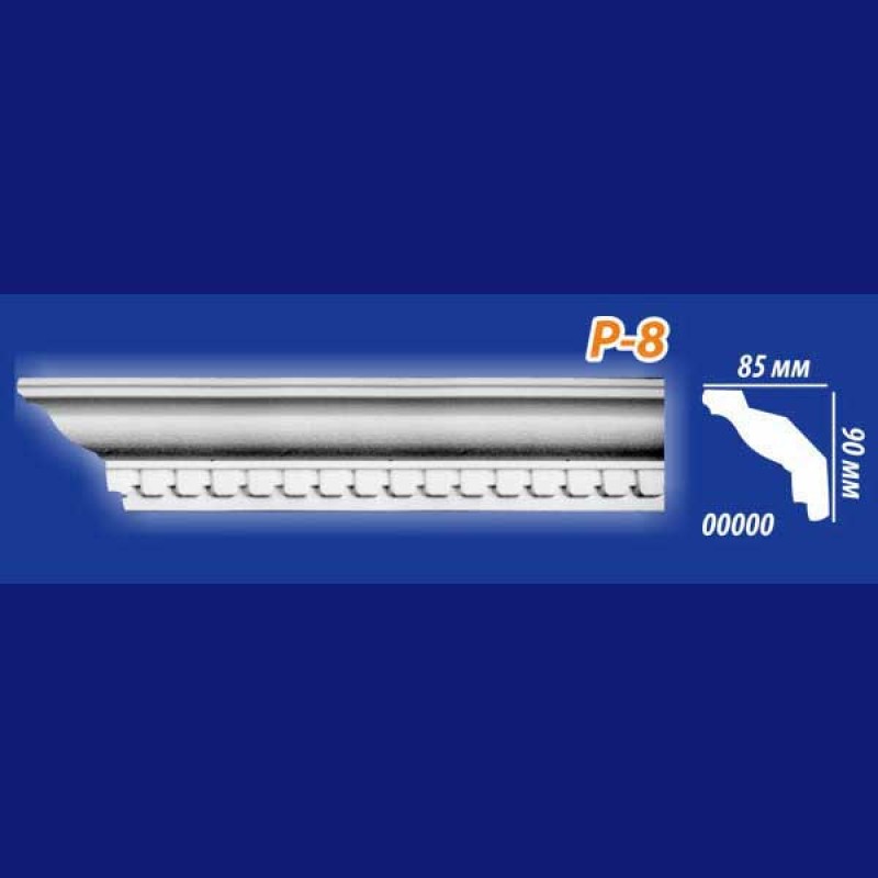 Плинтус потолочный инжекционный Kenopol Р8