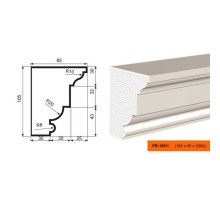 Подоконник ПВ-105/1 (ПС-101)