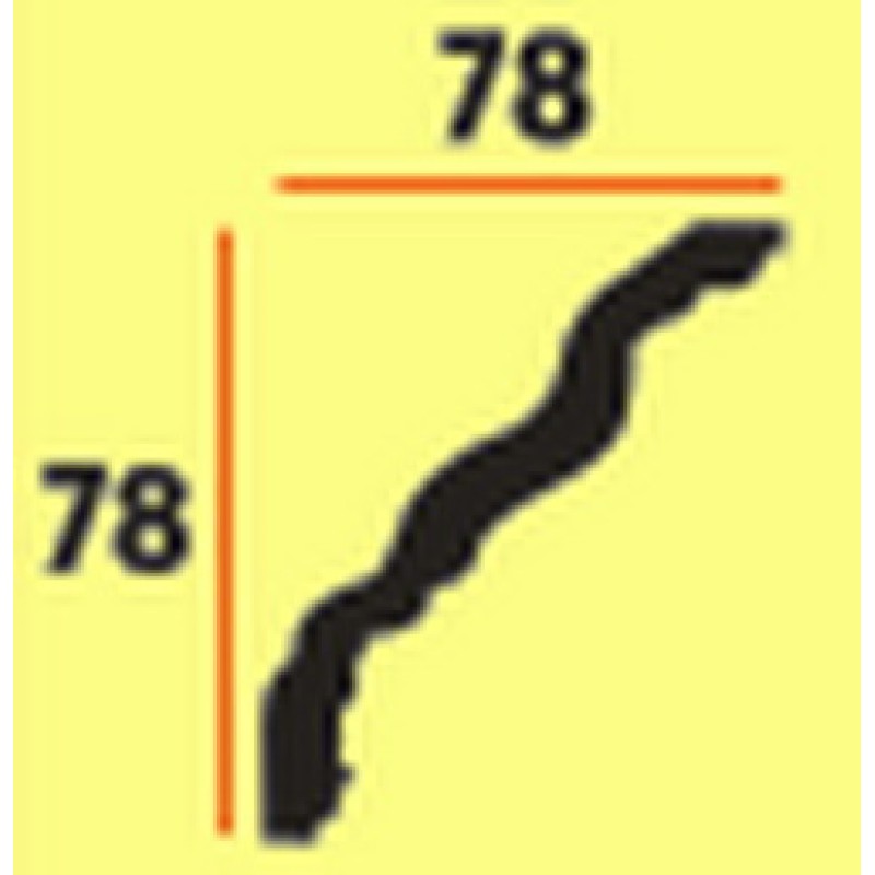 Потолочный плинтус glanzepol GP16