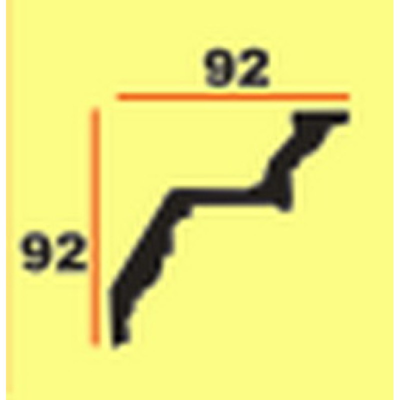 Потолочный плинтус glanzepol GP18