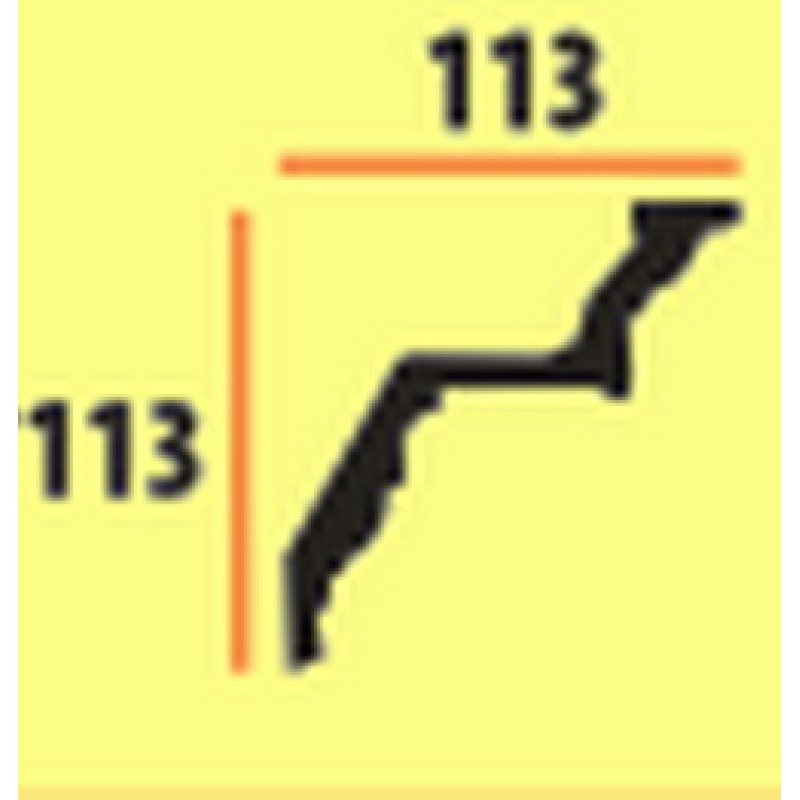 Потолочный плинтус glanzepol GP2