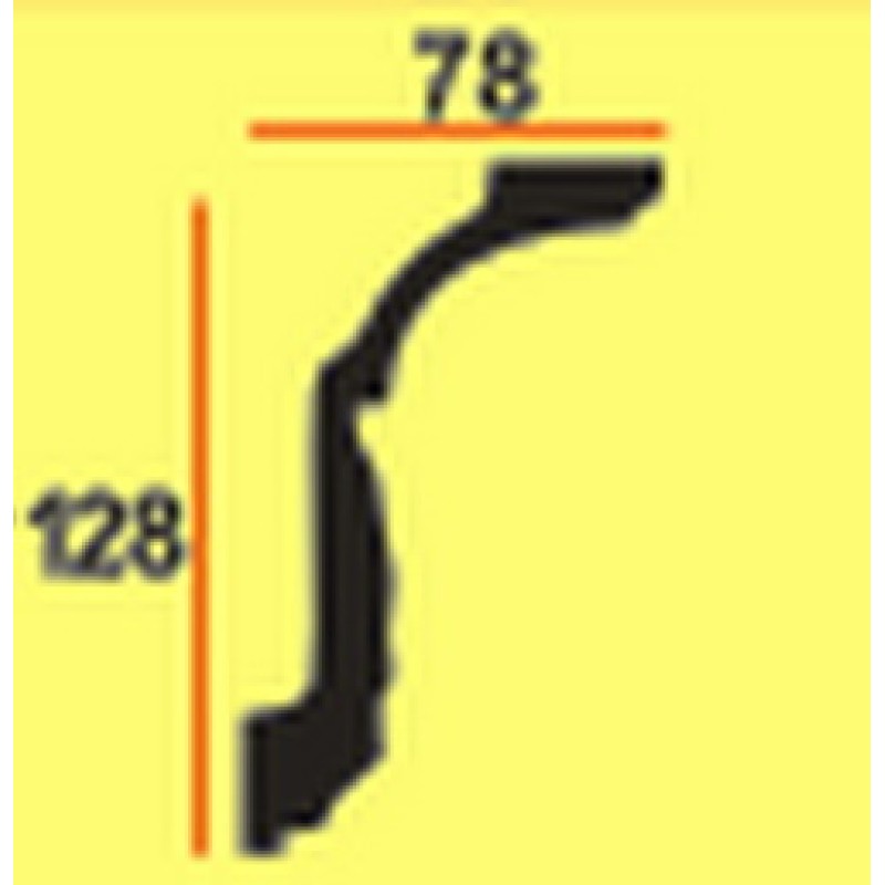 Потолочный плинтус glanzepol GP23