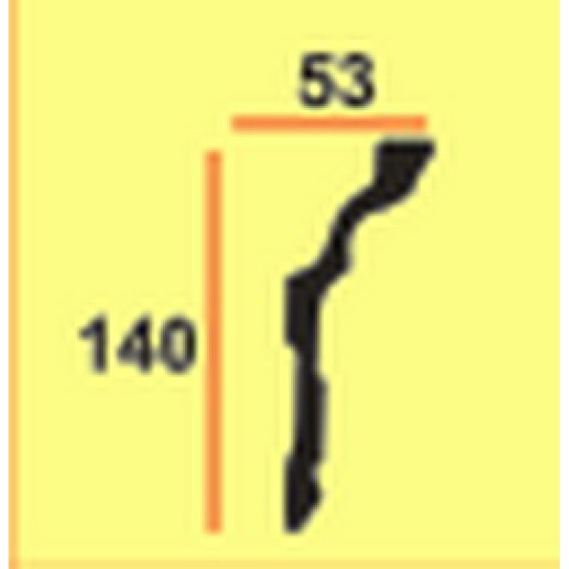 Потолочный плинтус glanzepol GP24