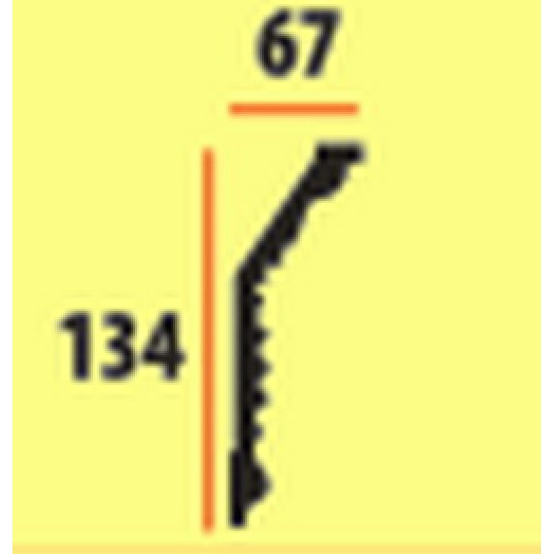 Потолочный плинтус glanzepol GP4