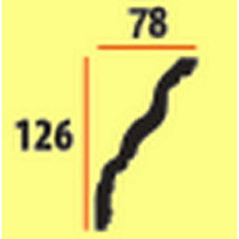 Потолочный плинтус glanzepol GP6