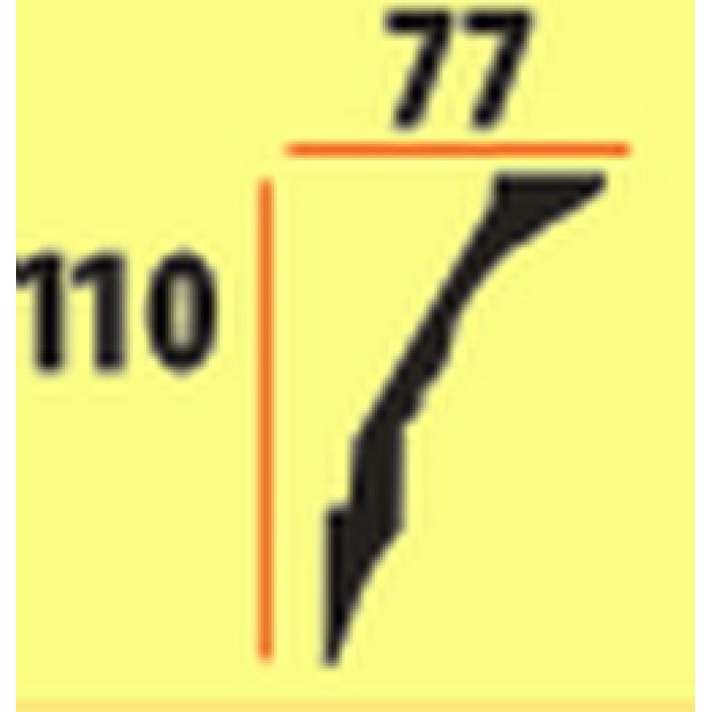 Потолочный плинтус glanzepol GP8