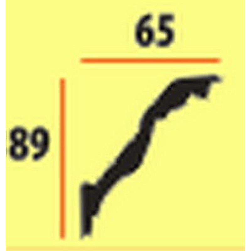 Потолочный плинтус glanzepol GP9