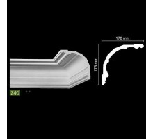 Гладкий потолочный профиль Z40