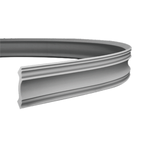 Плинтус потолочный без орнамента Гибкий 1.50.113F