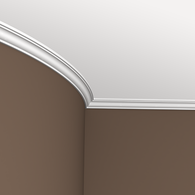 Плинтус потолочный без орнамента 1.50.130