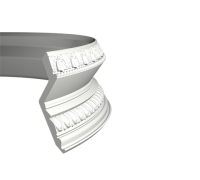 потолочный плинтус с орнаментом Гибкий 1.50.137F